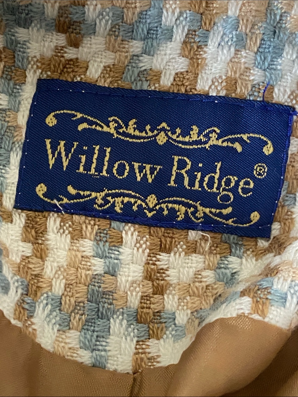 Willow Ridge woven knit tweed blazer button up neutral colors Size L / XL - Picture 7 of 10